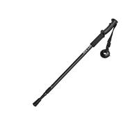 Bastone da trekking telescopico ammortizzante con impugnatura a T, impugnatura dritta, for escursionismo all'aperto e arrampicata, ginocchiera antiscivolo, bastone da passeggio professionale(Black,S)