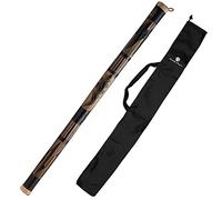 Bastone della Pioggia 100 cm in Bambù Intagliato in Rilievo -Rainstick Strumento a Percussione per Meditazione e Relax - Bastone della Pioggia in Legno Naturale