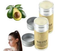 Bastone di cera per capelli,2 pezzi Stick per Finitura dei Capelli,Capelli Cera Stick,Hair Wax Stick,Stick Pomata Per Capelli,Cera Idratante per Capelli,Bastone di Cera per Capelli Parrucche