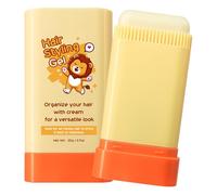 Bastone di cera per capelli per lo styling del bambino, bastone di cera per bambini, design 2 in 1 con pettine integrato, liscio, adatto per cera per capelli per bambini, idratante, non grasso, facile