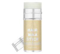 Bastone di cera per capelli, stick per domare i capelli, forte, formula non grassa, arricchito con cera d' e olio di ricino, leggero e portatile, adatto a tutti i tipi di capelli