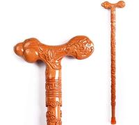Bastone di legno bastone da passeggio fisso in legno, sfere di legno massiccio, camminatore in mogano vecchio camminatore, uomini anziani sono disponibili regali per anziani
