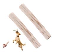Bastone di legno da masticare per cani | 2 x giocattolo per cani | Heavy Chewer tratta la dentizione per arricchire l'esercizio all'aperto per cuccioli