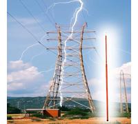 Bastone di misurazione in altezza regolabile, righello non conduttivo per elettricità, telecomunicazioni, edilizia, foresta, 10 m, con borsa per il trasporto, perfetto per misure da 20 a 60 piedi