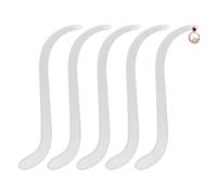 Bastone di prova trasparente per orecchini, 5 pezzi, in acrilico, ampiamente utilizzato, moderno, trasparente, prova, strumento di scena, striscia portatile, multiuso per interni ed esterni