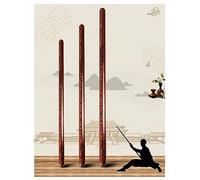 Bastone di Tai Chi Bastone In Legno Per Arti Marziali, Tai Chi Stick, Tai Chi Righello Bastone Esercizio Shaolin Bastone Produzione Tai Chi Rod Fitness Taiji Kun 100 * 2.8cm