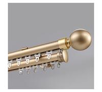 Bastone doppio per tende di lusso, con staffe e finali, 5 m, GoldB, ideale per camera da letto, finestra a golfo, cucina, porta scorrevole, elegante soluzione per il trattamento delle finestre