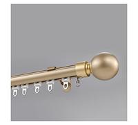 Bastone doppio per tende di lusso, con staffe e finali, 6 m, color oro, perfetto per camera da letto, finestra a golfo, cucina e porte scorrevoli. Elegante soluzione per il trattamento delle finestre