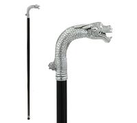 Bastone Drago Elegante per Uomo Ortopedico Robusto | Bastone da Passeggio da Collezione Artigianale Personalizzato | Bastone Lusso Dragone Cavagnini