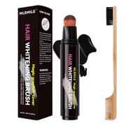 Bastone e pennello per ritocco ricrescita capelli - Strumento istantaneo a forma di penna per ritocco ricrescita e tinta barba,copertura capelli grigi senza sporcare con applicatore di precisione,Nero