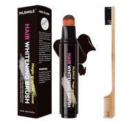 Bastone e pennello per ritocco ricrescita capelli - Strumento istantaneo a forma di penna per ritocco ricrescita e tinta barba, copertura capelli grigi senza sporcare con precisione(Marrone)