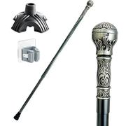 Bastone Elegante a Lunghezza Regolabile per Signori, Manico Ergonometrico Antiscivolo Resistente all'usura e Portatile Unisex Anche un Accessorio Elegante per Signori(Gray)
