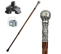 Bastone Elegante a Lunghezza Regolabile per Signori, Manico Ergonometrico Antiscivolo Resistente all'usura e Portatile Unisex Anche un Accessorio Elegante per Signori(Brown)