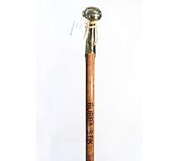 Bastone escursionistico Bubba Stik 132 cm in mogano macchia con punta in gomma e top in ottone Horse Hame