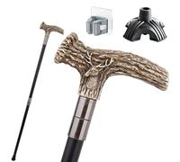 Bastone Finto Corno con Texture Corteccia, Impugnatura Ergonomica, Antiscivolo e Resistente Portatile Unisex Anche un Accessorio di Moda