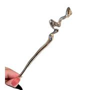 Bastone for capelli, forcina for capelli cinese, bacchette for capelli, bacchette for capelli, bastoncini for capelli geometrici attorcigliati irregolari Bacchette for capelli in metallo alla moda For