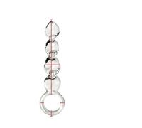 Bastone for digitopressione in vetro cristallo, forma 30+, liscio non poroso, facile da pulire, massaggio completo del corpo, terapia del caldo e del freddo(C:01)
