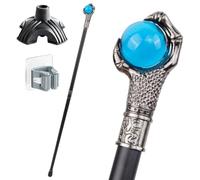 Bastone Forma Artiglio di Drago Palla Blu Argento, Impugnatura Ergonomica, Antiscivolo e Resistente Portatile Unisex Anche un Accessorio di Moda