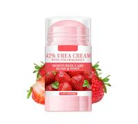 Bastone idratante per mani e piedi alla fragola per pelle secca, balsamo idratante all'urea con burro di karité, vitamina E, ad assorbimento rapido, formula non grassa