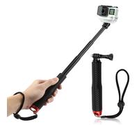 Bastone Impermeabile per GoPro, 49cm / 19in Bastone Selfie Telescopico, Impermeabile per GoPro Hero 13/12/11/10/9/8, per DJI Osmo Action 5 Pro/4/3, AKASO, per Insta360 Ace Pro