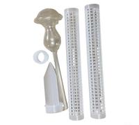 Bastone impilabile autoinnaffiante per Monstera, supporto per piante rampicanti in plastica trasparente con addestratore di radici aeree, funghi e uccelli da giardino verticale (fungo)