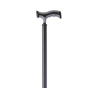 Bastone in alluminio anodizzato colorato puntale con base larga Nero Art. RP191N
