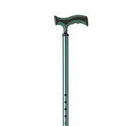 Bastone in alluminio anodizzato colorato puntale con base larga Verde Art. RP191V