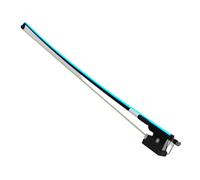 Bastone in fibra di carbonio di dimensioni 4/4-1/8 con arco for violino a LED innovativo di colore blu con effetto bagliore luminoso