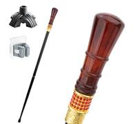 Bastone Lungo in Seta Trasparente Rossa, Impugnatura Antiscivolo Ergonomica, Robusto e Durevole Portatile Unisex Anche un Accessorio di Moda