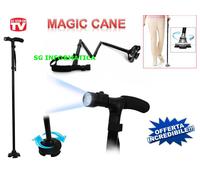 BASTONE MAGIC CANE DA PASSEGGIO PIEGHEVOLE CON TORCIA LED INCORPORATA TREKKING