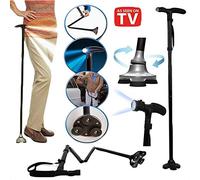 BASTONE MAGIC CANE DA PASSEGGIO PIEGHEVOLE PER ANZIANI + TORCIA LED VISTO IN TV