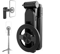 Bastone magnetico per selfie 4 in 1, treppiede per telefono con rotazione a 360° e telecomando universale, per la registrazione video e il vlogging, treppiede estensibile portatile per i viaggi
