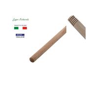 BASTONE MANICO IN LEGNO NATURALE PER SCOPA PULIZIA CASA LUNGHEZZA 130 CM