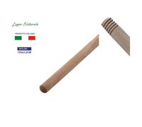 BASTONE MANICO IN LEGNO NATURALE PER SCOPA PULIZIA CASA LUNGHEZZA 130 CM
