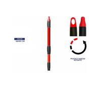 BASTONE MANICO TELESCOPICO ALLUNGABILE ROSSO 162-300CM CON GANCIO ROTANTE SCOPA