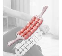 Bastone massaggiante a rulli a 3 file, manuale flessibile per