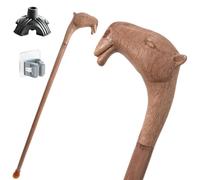 Bastone Mulo in Legno, Impugnatura Ergonomica, Antiscivolo e Resistente Portatile Unisex Anche un Accessorio di Moda