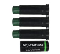 Bastone nero per gli occhi, 3 pezzi, per sport, facile da colorare, per atleti, colore nero, per Halloween, viso e corpo