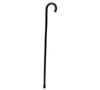 Bastone Per Anziani Castagno Liscio Manico Curvo Art. RP110
