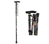 Bastone per Anziani Pieghevole,Bastone da Passeggio Bastone da Viaggio Portatile Bastoni da Trekking per donna bastoni per camminare Canna di alluminio Regolabile in Altezza
