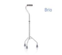 Bastone Per Anziani Tripode Regolabile In Altezza Manico APERTO Art. RP720