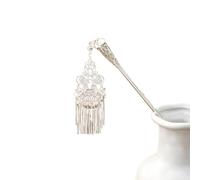 Bastone per capelli, 2 pezzi di bastoncini for capelli con ciondoli a nappa for chignon, bacchette for capelli in argento, eleganti forcine for capelli, bacchette classiche, accessori for capelli for