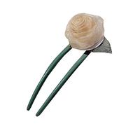 Bastone per capelli rosa bacchette per capelli con fiori Forchetta per capelli fiore forcine per capelli per donne bastone per capelli fiore per panini