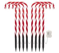 Bastone per caramelle natalizie | Percorso esterno | Luci decorative | Confez...