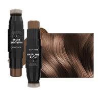 Bastone per il ritocco delle radici bastone per la polvere dell'attaccatura dei capelli con testa a spazzola bastone per la modifica dell'attaccatura capelli per i capelli diradati,04#Marrone chiaro
