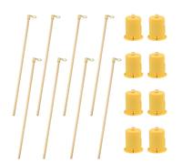 Bastone per Lanterna 8 Pezzi Bastoncini Lanterne Con 8 Pezzi LED Lampada 26.5 cm Bastoni di Lanterna per Halloween, San Martino, Sfilate di Lanterne, Natale