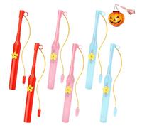 Bastone per Lanterna LED Bambini, 6 Pezzi Bastoncini Lanterne Halloween, 20 cm LED Elettronica Bastoni di Lanterna per Halloween, San Martino, Feste (Rosso Rosa Blu)