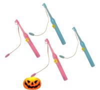 Bastone per Lanterne Elettriche, Asta di Lanterna per Halloween | 4pcs LED Asta di Lanterna 20 cm, Accessori Giocattoli Lanterne, per Halloween, San Martino, Feste (Rosa Blu)