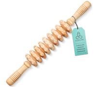 Bastone per massaggio in legno (9 rulli) - Strumento per massaggio con terapia del legno per scolpire il corpo, rilascio fasciale e drenaggio linfatico - di Cozlow