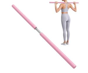 Bastone per Mobilità Regolabile Antiscivolo Stretching Flessibilità, | Bastone da Esercizi in Acciaio Inossidabile Allenamento a Casa, Palestra, Studio, Pilates, Donne e Principi